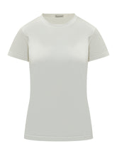 MONCLER - Short Sleeve Cotton T-Shirt - White - LIDIASHOPPING® - Official Website