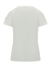 MONCLER - T-shirt a maniche corte in cotone - Bianco - LIDIASHOPPING® - Official Website