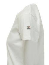 MONCLER - T-shirt a maniche corte in cotone - Bianco - LIDIASHOPPING® - Official Website