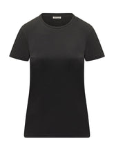 MONCLER - Short Sleeve Cotton T-Shirt - Black - LIDIASHOPPING® - Official Website