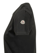 MONCLER - Short Sleeve Cotton T-Shirt - Black - LIDIASHOPPING® - Official Website