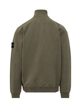 STONE ISLAND - Half-Zip High-Neck Sweatshirt - Green | Lidia Shopping ® | Official Website
