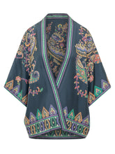 ETRO - Printed Kesa Jacket - Blu | Lidia Shopping | Official Website