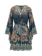 ETRO - Mini Blouson Dress - Blu | Lidia Shopping | Official Website