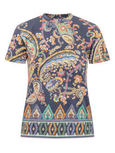 ETRO - Slim Fit Paisley Print T-Shirt - Multicolor | Lidia Shopping ® | Official Website