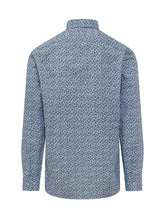 ETRO - Long-Sleeve Micro Paisley Shirt - Blue - LIDIASHOPPING® - Official Website