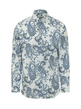ETRO - Paisley Shirt With Embroidered Logo - White - LIDIASHOPPING® - Official Website