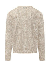 ETRO - Crew Neck Knit with Paisley Pattern - Beige - LIDIASHOPPING® - Official Website