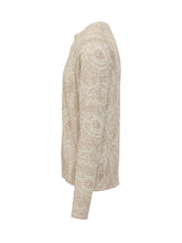 ETRO - Crew Neck Knit with Paisley Pattern - Beige - LIDIASHOPPING® - Official Website