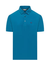 ETRO - Short-Sleeve Polo Shirt - Blue - LIDIASHOPPING® - Official Website