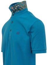 ETRO - Short-Sleeve Polo Shirt - Blue - LIDIASHOPPING® - Official Website