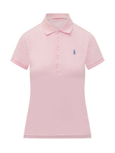 POLO RALPH LAUREN - Julie Slim Short Sleeve Polo - Pink - LIDIASHOPPING® - Official Website
