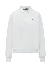 POLO RALPH LAUREN - Long Sleeve Polo Sweatshirt - White - LIDIASHOPPING® - Official Website