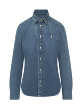 POLO RALPH LAUREN - Camicia in Denim a Maniche Lunghe - Blu | Lidia Shopping ® | Official Website