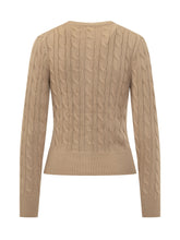 POLO RALPH LAUREN - Cardigan a Treccia con Bottoni - Marrone | Lidia Shopping ® | Official Website