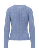 POLO RALPH LAUREN - Julianna Cable Knit Sweater - Blue - LIDIASHOPPING® - Official Website