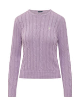 POLO RALPH LAUREN - Pullover Julianna con Lavorazione a Trecce - Viola | Lidia Shopping | Official Website