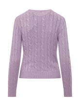 POLO RALPH LAUREN - Pullover Julianna con Lavorazione a Trecce - Viola | Lidia Shopping | Official Website