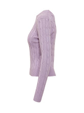 POLO RALPH LAUREN - Pullover Julianna con Lavorazione a Trecce - Viola | Lidia Shopping | Official Website