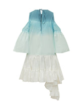 J.W. ANDERSON - Dip Dye Ruffle Dress - Blue - LIDIASHOPPING® - Official Website