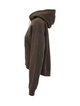 J.W. ANDERSON - Felpa Curved Hem con Cappuccio - Marrone - LIDIASHOPPING® - Official Website