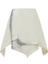 J.W. ANDERSON - Ivory Asymmetric Panel Skirt - White - LIDIASHOPPING® - Official Website