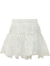 J.W. ANDERSON - Mini Skirt with Lace and Belt - White - LIDIASHOPPING® - Official Website