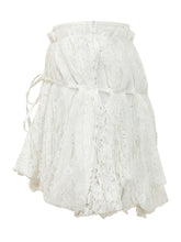 J.W. ANDERSON - Mini Skirt with Lace and Belt - White - LIDIASHOPPING® - Official Website