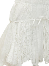 J.W. ANDERSON - Mini Skirt with Lace and Belt - White - LIDIASHOPPING® - Official Website
