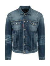 DSQUARED2 - Giacca Sportiva in Denim con Bottoni - Blu - LIDIASHOPPING® - Official Website