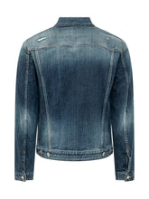 DSQUARED2 - Giacca Sportiva in Denim con Bottoni - Blu - LIDIASHOPPING® - Official Website