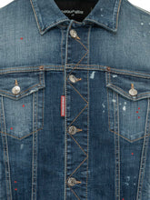 DSQUARED2 - Giacca Sportiva in Denim con Bottoni - Blu - LIDIASHOPPING® - Official Website