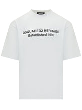 DSQUARED2 - Loose Fit Tee - White - LIDIASHOPPING® - Official Website