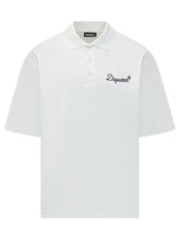 DSQUARED2 - Tennis Fit Polo - Bianco - LIDIASHOPPING® - Official Website