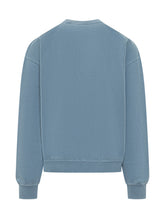 DSQUARED2 - Short Wide Crew Neck Sweatshirt with Graphic Print - Blue - LIDIASHOPPING® - Official Website