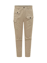 DSQUARED2 - Pantalone Cargo con Tasche e Bottoni - Beige - LIDIASHOPPING® - Official Website