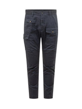 DSQUARED2 - Pantalone Cargo con Tasche e Bottoni - Blu - LIDIASHOPPING® - Official Website