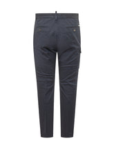 DSQUARED2 - Pantalone Cargo con Tasche e Bottoni - Blu - LIDIASHOPPING® - Official Website