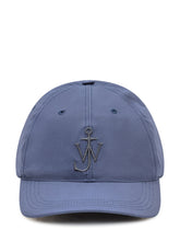 J.W. ANDERSON - Cap with Embroidered Logo - Blue - LIDIASHOPPING® - Official Website