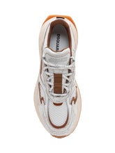 DSQUARED2 - Running Sneaker in Leather and Crackle-Effect Fabric - White - LIDIASHOPPING® - Official Website