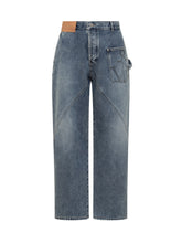 J.W. ANDERSON - Jeans a Gamba Ampia con Tasche Laterali - Blu - LIDIASHOPPING® - Official Website