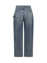 J.W. ANDERSON - Jeans a Gamba Ampia con Tasche Laterali - Blu - LIDIASHOPPING® - Official Website