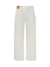 J.W. ANDERSON - Jeans Twisted Workwear in Cotone - Bianco - LIDIASHOPPING® - Official Website