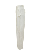 J.W. ANDERSON - Jeans Twisted Workwear in Cotone - Bianco - LIDIASHOPPING® - Official Website