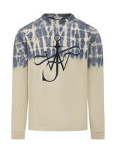 J.W. ANDERSON - Long Sleeve Top with Anchor Ribbon Print - Green - LIDIASHOPPING® - Official Website