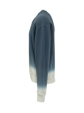 J.W. ANDERSON - Felpa Dip Dye con Logo Ricamato - Blu - LIDIASHOPPING® - Official Website