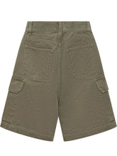 J.W. ANDERSON - Bermuda con Inserti Sagomati e Tasche Cargo - Verde | Lidia Shopping | Official Website