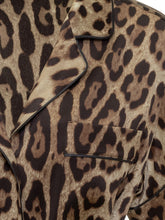 DOLCE & GABBANA - Camicia a Maniche Corte con Motivo Animalier - Marrone | Lidia Shopping | Official Website