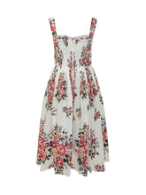 DOLCE & GABBANA - Abito Floreale con Spalline - Bianco | Lidia Shopping | Official Website
