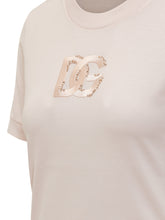 DOLCE & GABBANA - Crew-neck Logo T-shirt - Pink - LIDIASHOPPING® - Official Website